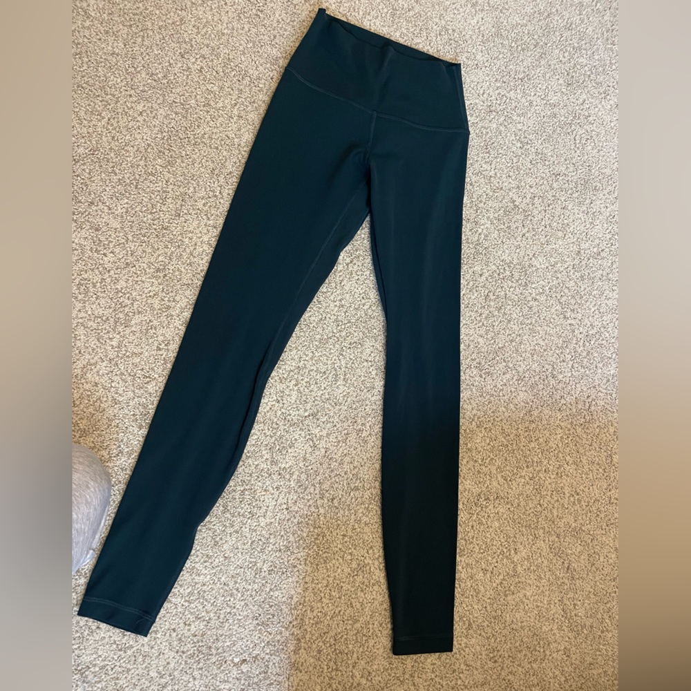 green lulu leggings size 4